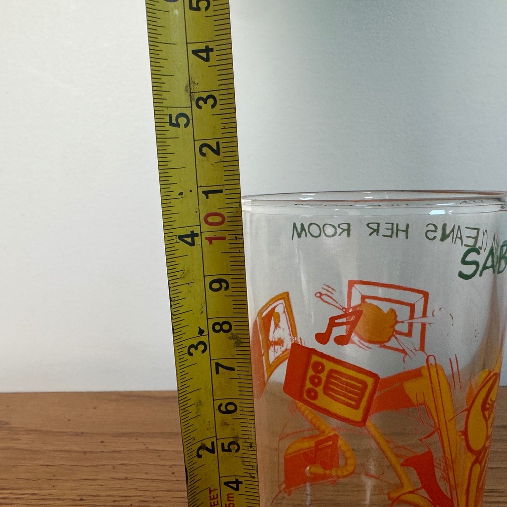 Vintage 1971 Sabrina the Teenage Witch Archie Comics Juice Glass Orange - Picture 2 of 9
